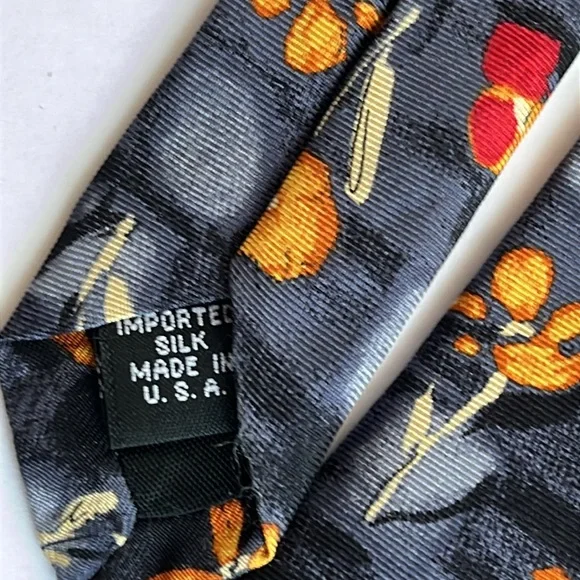 Men’s Silk Tie Floral Metropolitan Museum of Art 100% Imported Silk Masterworks - Picture 4 of 4